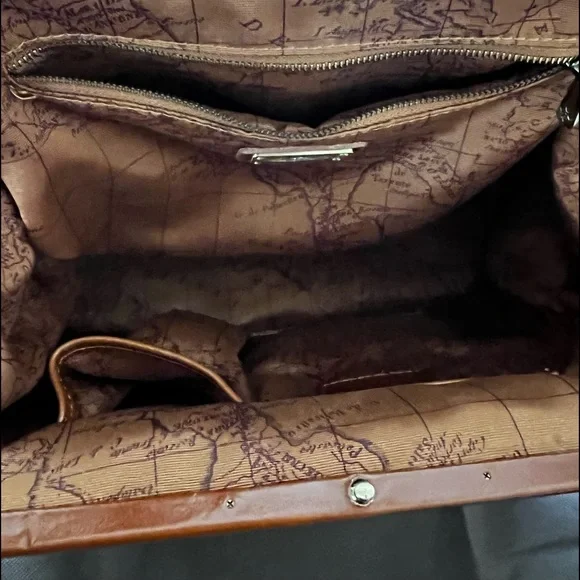 Patricia Nash Tapestry Satchel Handbag - Picture 4 of 5